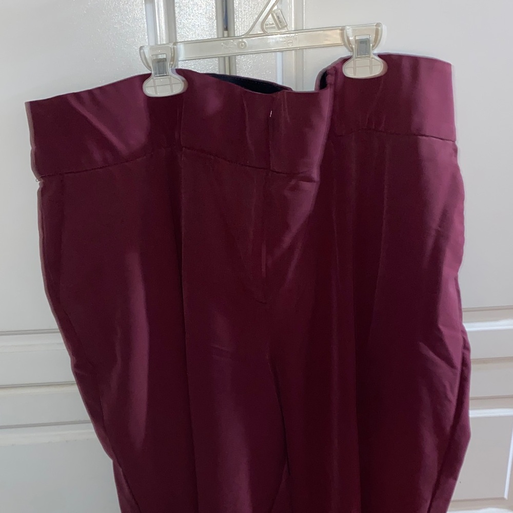 Lane Bryant Deep Burgundy Women's Trousers